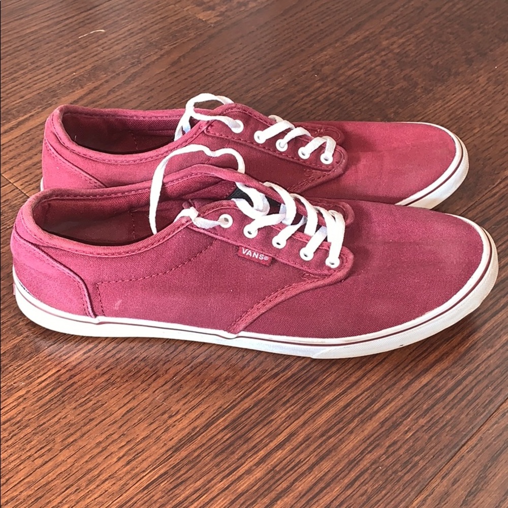 Vans Atwood Lifestyle Shoes maroon size 11 EUC